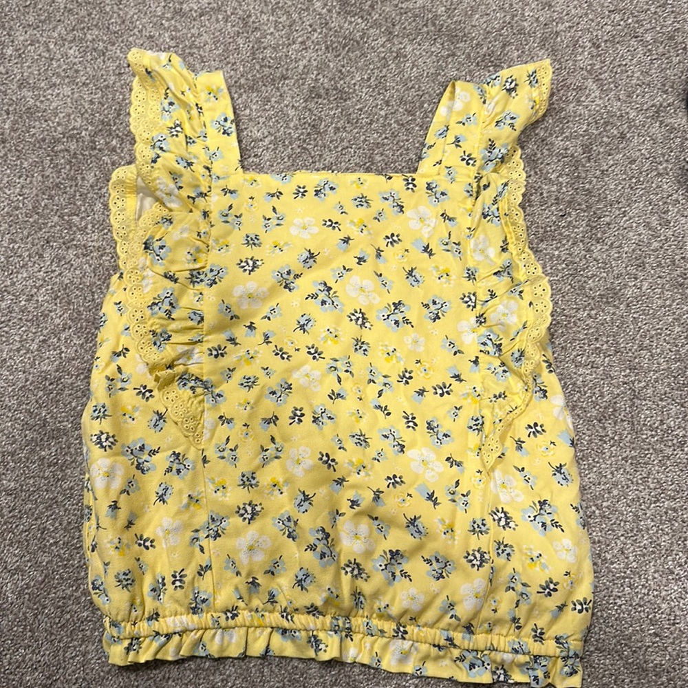 Yellow floral tank